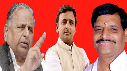 मुलायम, अखिलेश और शिवपाल सिंह यादव