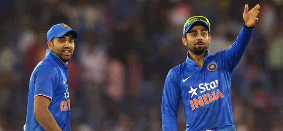 rohit drops travis head catch and kohli gives a reply