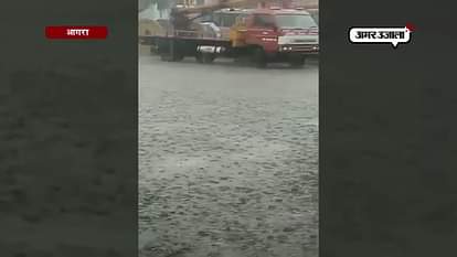 heavy rain made weather easy in agra