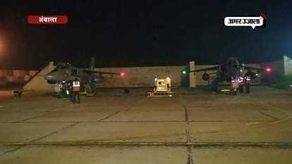 IAF’s Jaguar aircraft take off from Ambala airstrip in a late-night drill