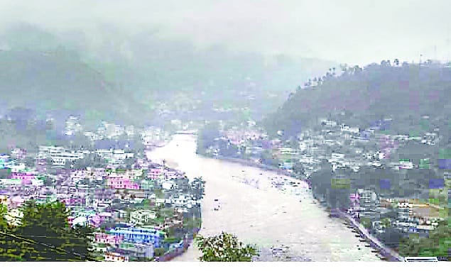 three houses destoyed, four roads closed due to heavy rain in district