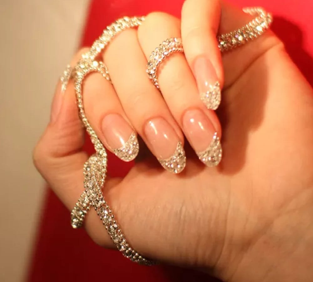 try this most expensive Iced manicure which gives your nails new look 