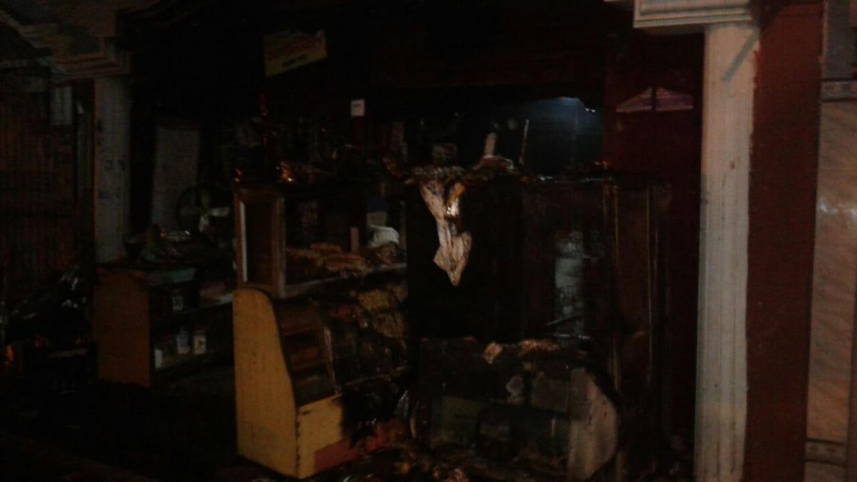 fire in a general merchant shop in Krishnanagar in Lucknow.