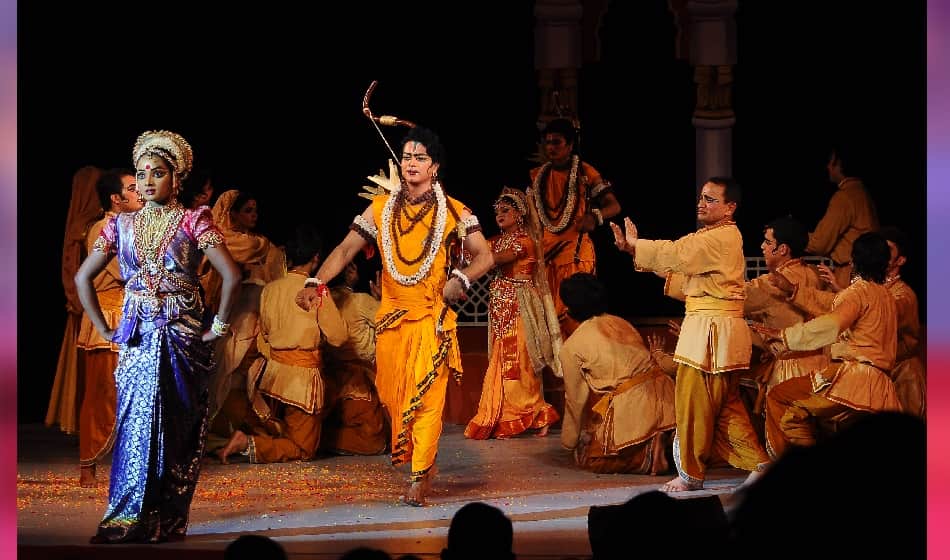 ramleela 2017: models of 56 nationals prayed lord ganesha at ramleela opening ceremony