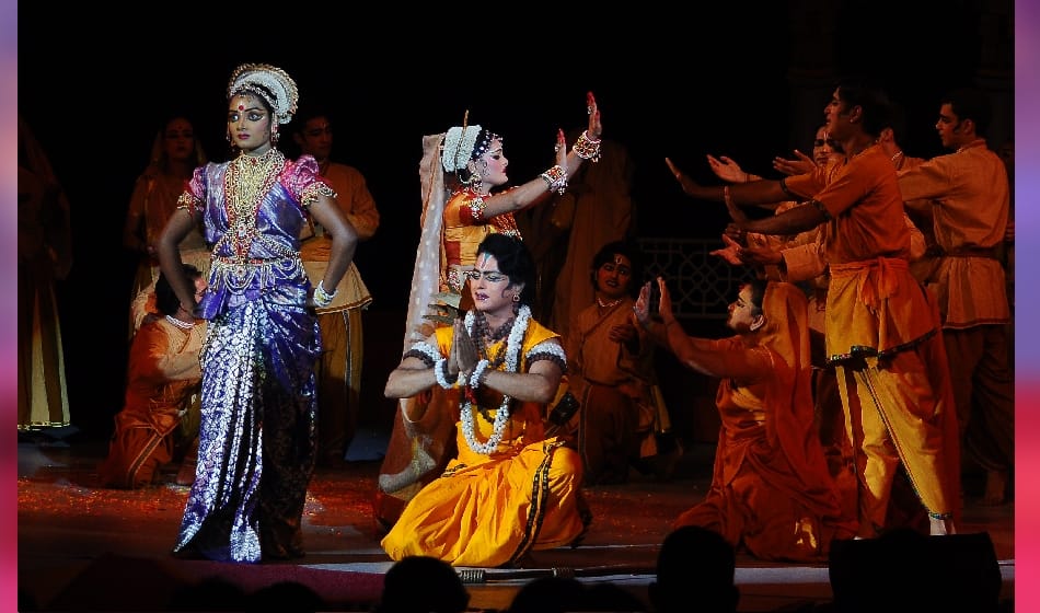 ramleela 2017: models of 56 nationals prayed lord ganesha at ramleela opening ceremony
