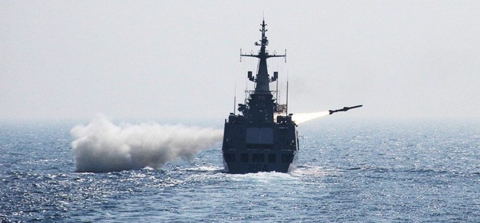 Pakistan navy fire missile and conduct weapon exercise in Arabian Sea