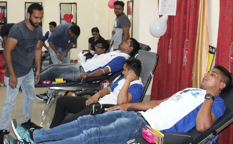 50 unit blood donation in camp