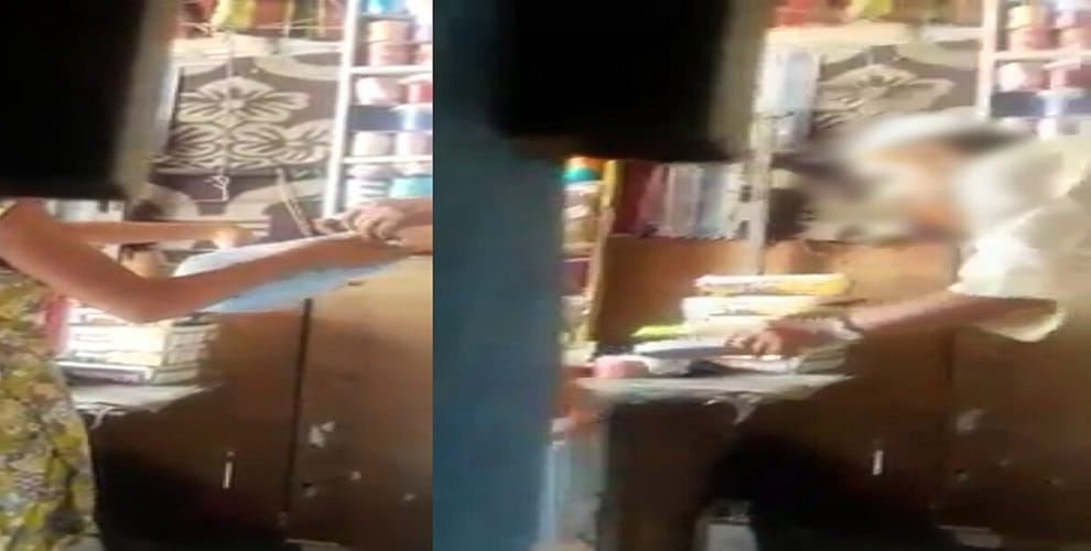 video viral : The shopkeeper tampered with the teenager