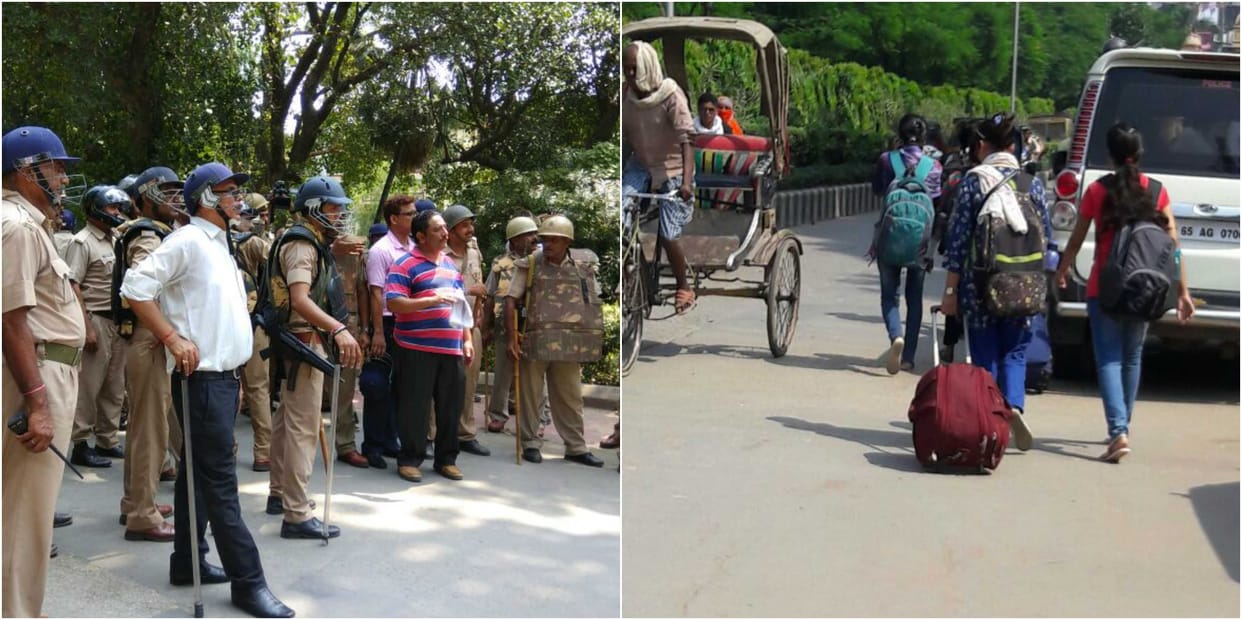 kashi hindu university girl protest 
