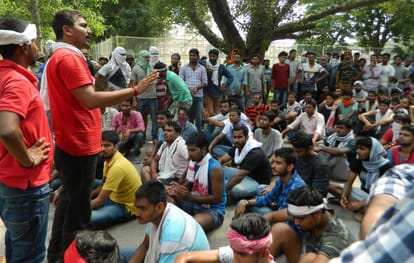 BHU girls students protest congress leader raj babbar arrested
