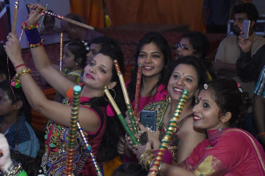 dandiya night in Lucknow.