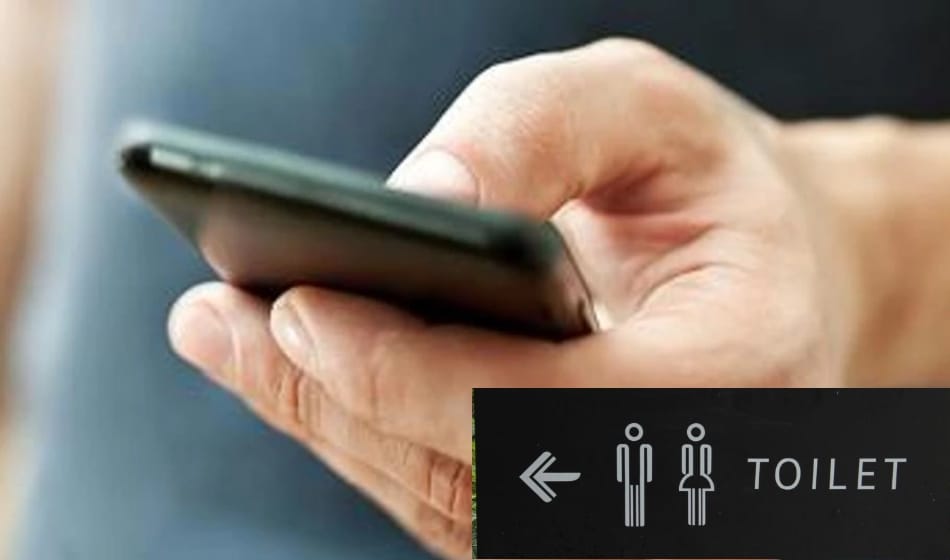 Now Locations of public toilets seen on mobile app 