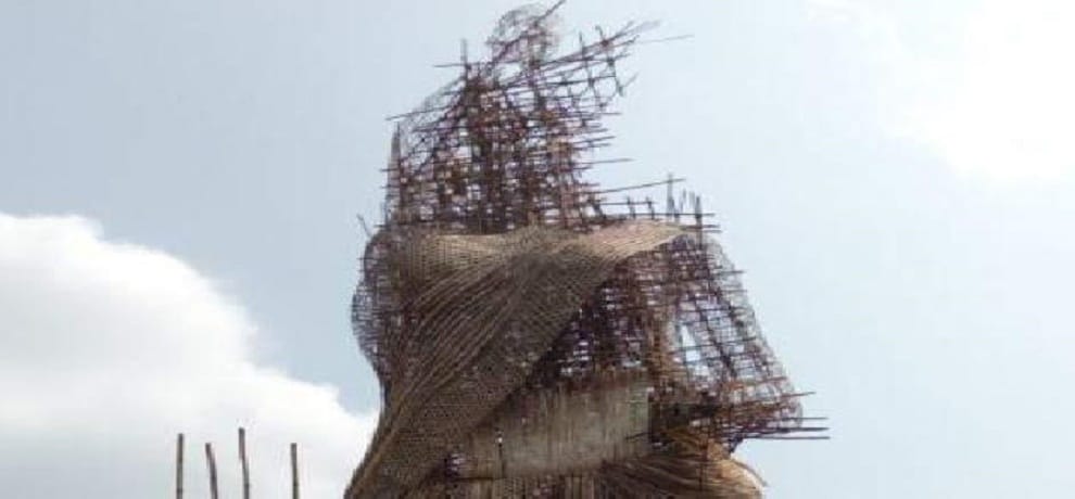 Muslims artist make the tallest Durga statue in Assam 