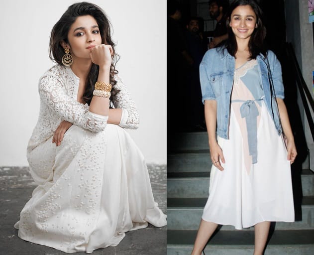 On the fifth day of Navratri you can try these white dress looks of Bollywood celebrities 