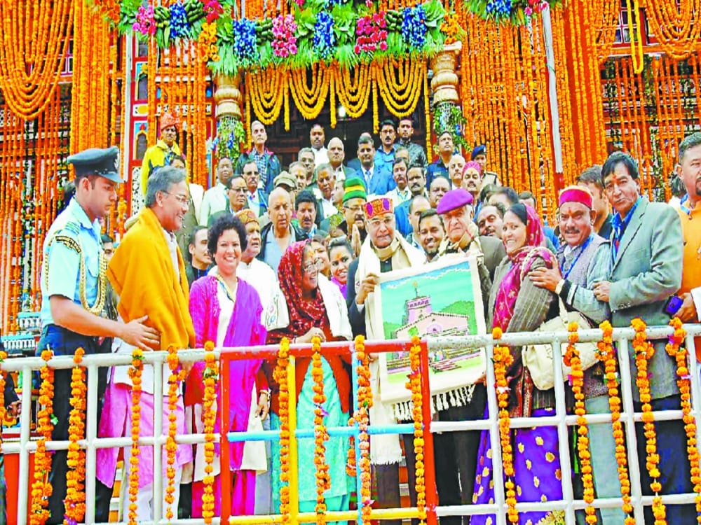 president told about his wish during puja in badrinath kedarnath