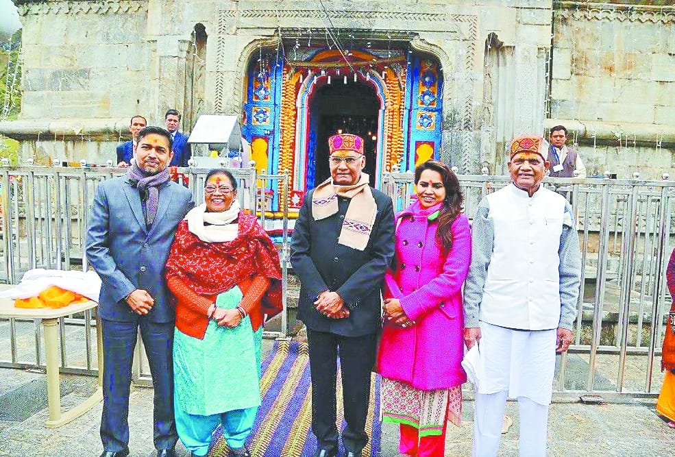 president told about his wish during puja in badrinath kedarnath