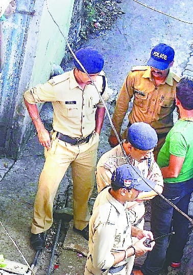 Police searched the house of two people and inquired