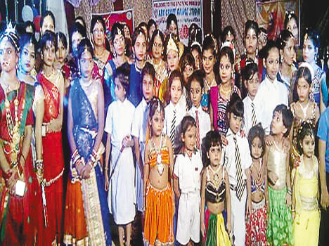 Children celebrate Navaratri celebrations