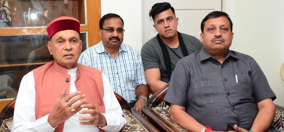 prem kumar dhumal targets cm virbhadra singh with charvak philosophy