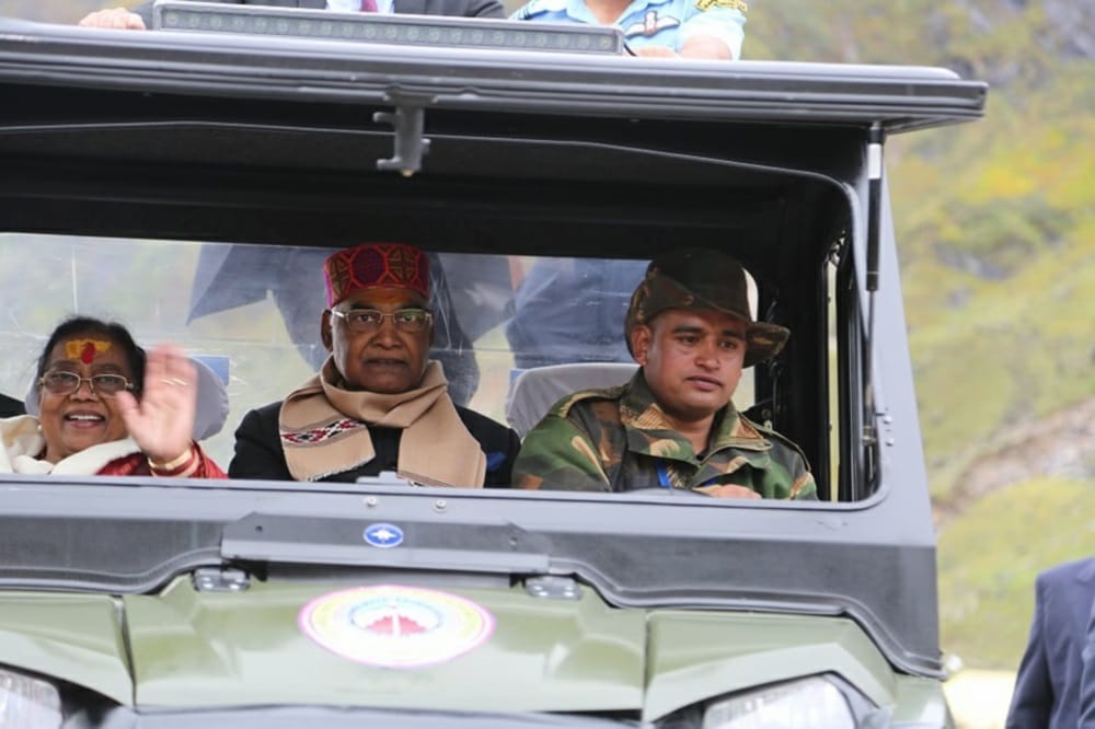 president ramnath kovind in badrianth and kedarnath