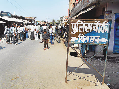 Police station became battleground