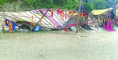 Floods in Siddhpith, 50 Shops and Parking Shed, pilgrimage