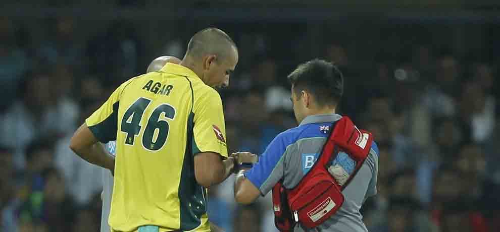 Ashton Agar ruled out of India series due to fractured finger