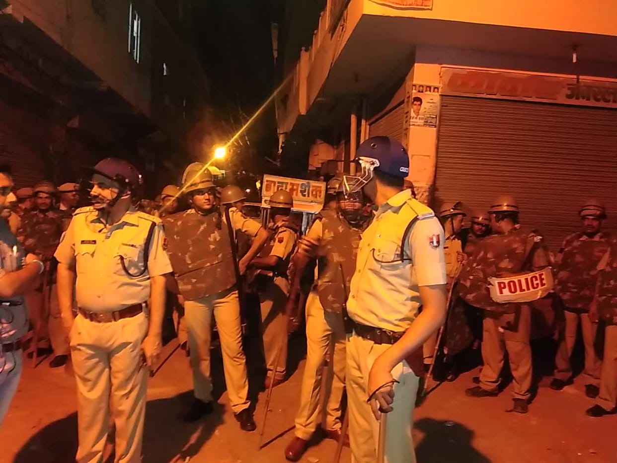 stone pelting in the way of Ninded Rao