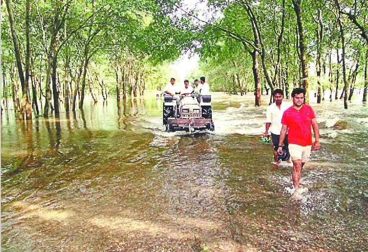 Water level of Solani river increased