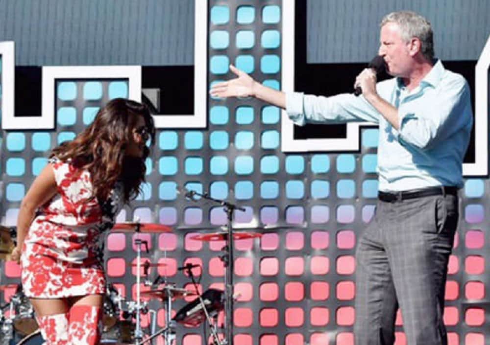 Priyanka Chopra hosted the Global Citizen Festival wearing a floral dress and matching boots 