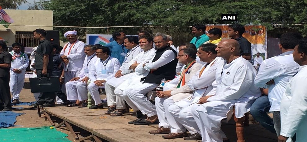 congress vice president rahul gandhis road show in dwarka for Gujarat assembly elections 
