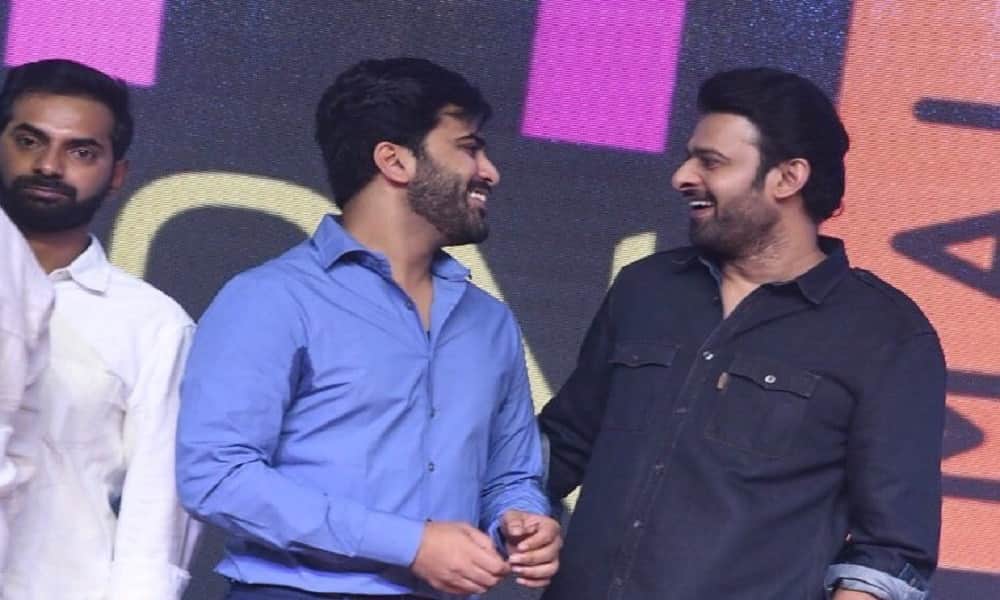 Prabhas attends Telugu film Mahanubhavudu pre-release event