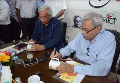 Sudhish Pachauri and Ashok Vajpeyi took a great initiative for the amar ujala baithak