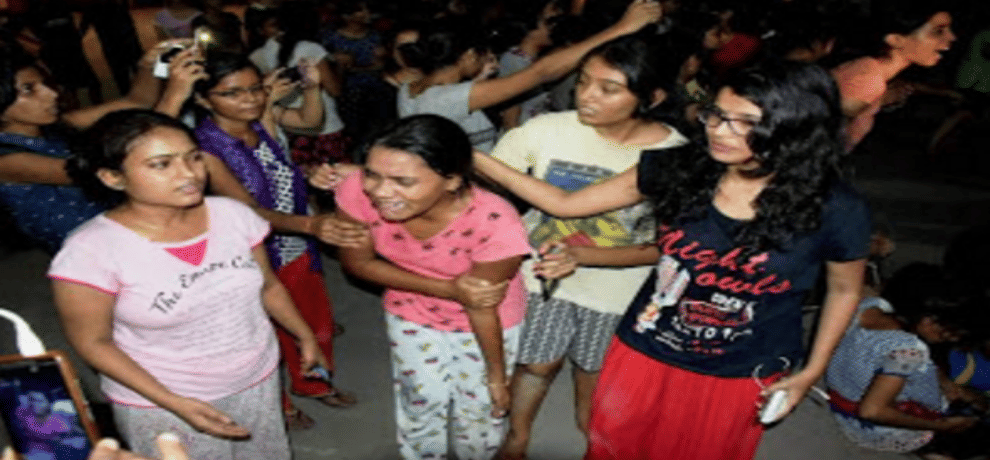 bhu gilrs lathi charge five month over no any enquiry complete