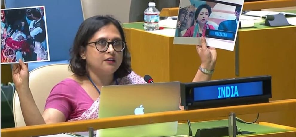 indian diplomat paulomi tripathi  says in UNGA, Pak role as a hub of global terrorism