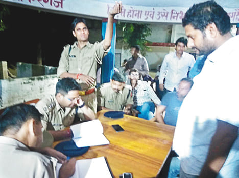 Looted cash from three merchants