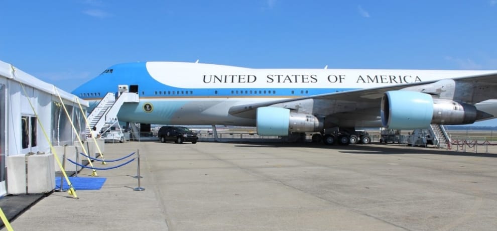 full size presidential 747 replica of air force one, american president special plane