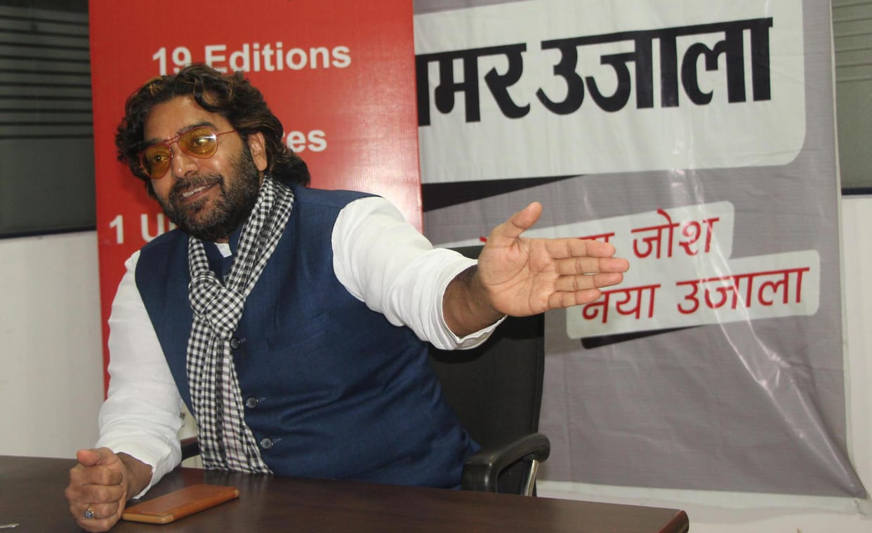 Ashutosh Rana interview in amar ujala samvad at varanasi