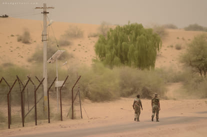 a suspected person arrested near jaisalmer border area