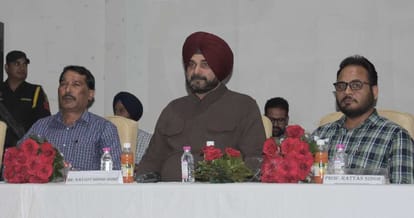 navjot singh sidhu at punjab university chandigarh