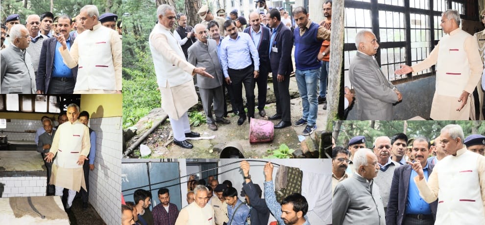 governor acharya dev vrat sudden visit to HPU Shimla