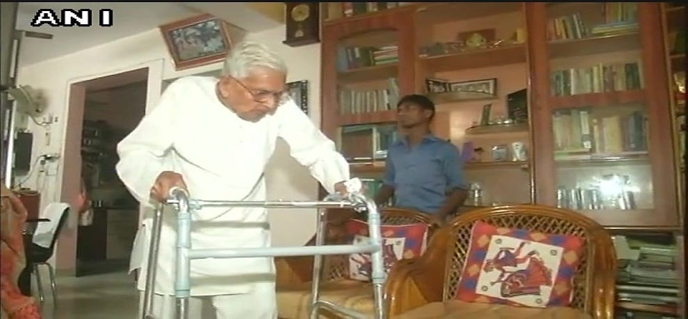 98-year-old Raj Kumar passed the MA  examination from Nalanda Open University 