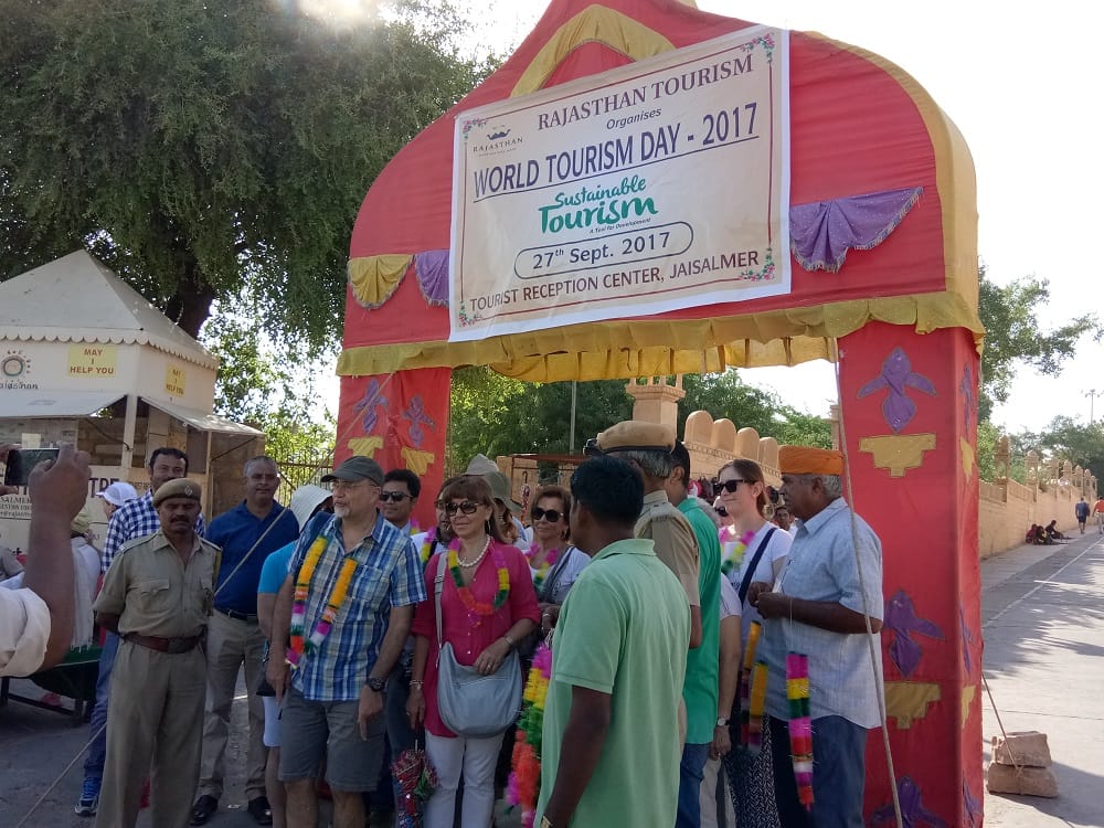 world tourism day- foreign tourist visits jaisalmer 