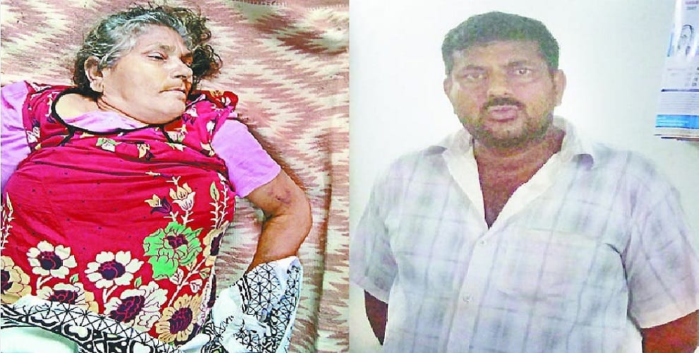 The son killed the mother for the sake of the land, wife took out the house