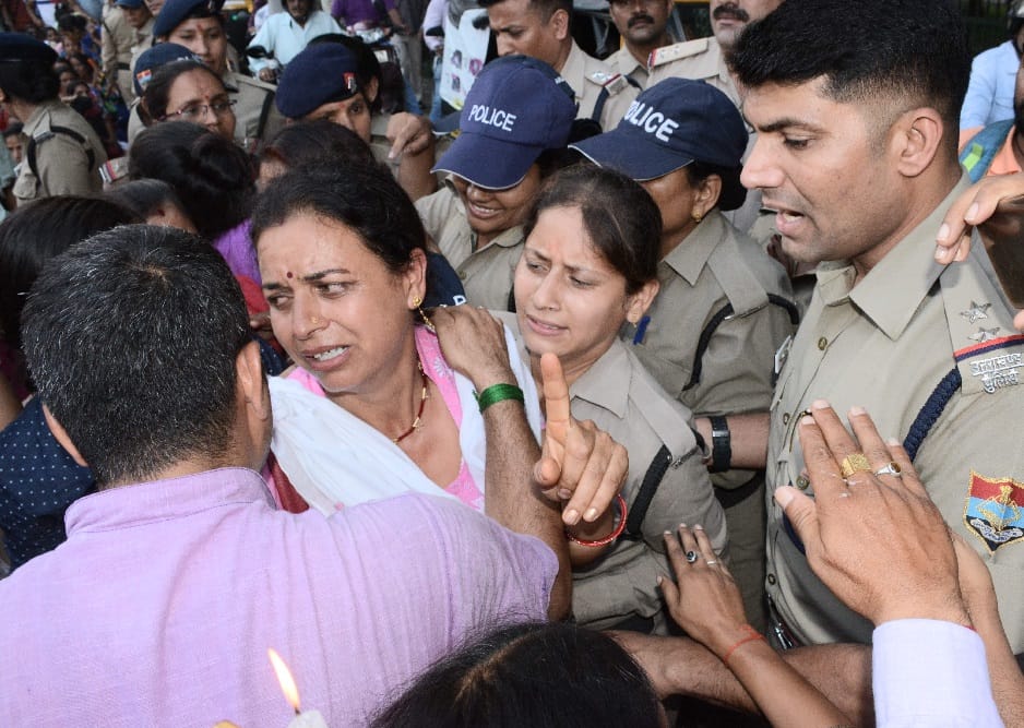 Education motivator protest after one youth death in dehradun