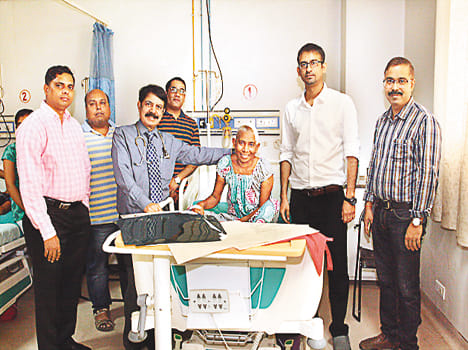 Operation of the patient without unconscious brain tumor