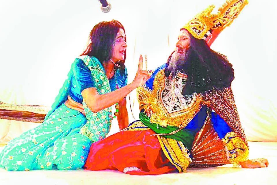 Dasaratha-Kekai dialogue is interesting in Ramlila stage