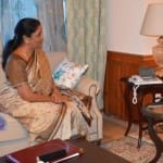 mehboob mufti met Nirmala Sitharaman and  Bipin Rawat in srinagar