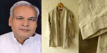 Yogi government scissors on Gandhi khadi