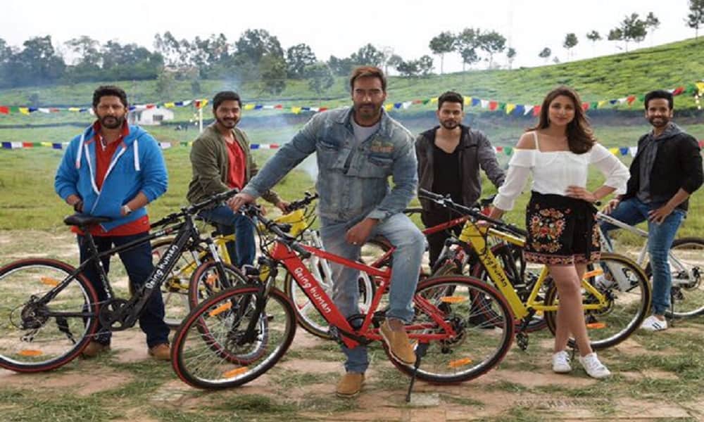 Golmaal Again team using e-cycles of Being Human?